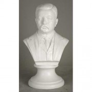 Roosevelt Bust-12in. Fiberglass Resin Indoor/Outdoor Garden