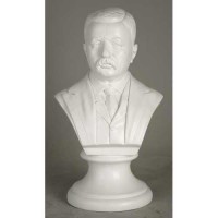 Roosevelt Bust-12in. Fiberglass Resin Indoor/Outdoor Garden