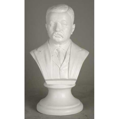 Roosevelt Bust-12in. Fiberglass Indoor/Outdoor Garden -  - F7638