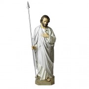 ST THOMAS W / SPEAR 5' Lightweight Fiberglass Resin Indoor/Outdoor Church Statuary