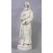 Saint Fiacre 25in. - Lightweight Fiberglass Resin - Indoor/Outdoor Church Statuary Saint Fiacre 25in. - Lightweight Fiberglass Resin - Indoor/Outdoor Church Statuary