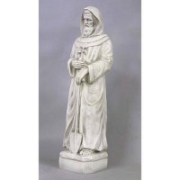Saint Fiacre 25in. - Lightweight Fiberglass Resin - Indoor/Outdoor Church Statuary