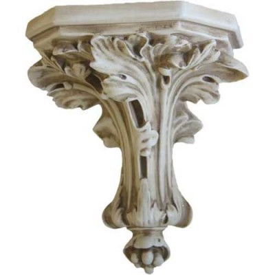 Daprato Leaf Bracket Fiberglass Indoor/Outdoor Statue/Sculpture -  - HF7376