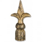 Fleur De Lis Tassel Fiberglass Resin Indoor/Outdoor Statue/Sculpture