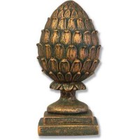 Artichoke Finial 11in. Fiberglass Resin Indoor/Outdoor Garden Statue