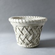 Lattice Pot Large 15in. Fiberglass Resin Indoor/Outdoor Garden / Patio