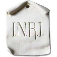 Inri For Chuch Crucifix 5in. High 4 Wide - Lightweight Fiberglass Resin - Statue