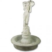 Rebecca At Well Fountain w/Pump 62in. Fiberglass Resin Outdoor Statue