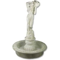 Rebecca At Well Fountain w/Pump 62in. Fiberglass Resin Outdoor Statue