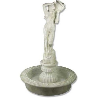 Rebecca At Well Fountain w/Pump 62in. Fiber Stone Resin Outdoor Statue - - FS0158 Rebecca At Well Fountain w/Pump 62in. Fiber Stone Resin Outdoor Statue - - FS0158