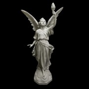 Angel Of Light-Left 64 Fiberglass Resin Indoor/Outdoor Garden Statue
