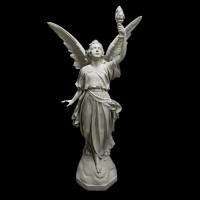 Angel Of Light-Left 64 Fiberglass Resin Indoor/Outdoor Garden Statue