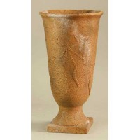 Ribbon Vase 19in. - Fiberglass Resin - Indoor/Outdoor Garden / Patio Statue
