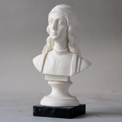 Bust Of Raphael - Carrara Marble Indoor/Outdoor Garden Statue -  - 220832