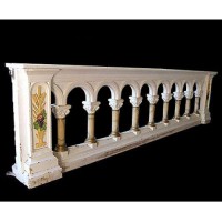 CHURCH RAILING Lightweight Fiberglass Resin Indoor/Outdoor Church Statuary