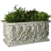 Parthenon Pot 15in. (Rectangle) - Fiberglass Resin - Outdoor Parthenon Pot 15in. (Rectangle) - Fiberglass Resin - Outdoor