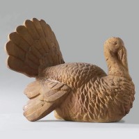 Turkey Lifesize 18"H Fiber Stone Indoor/Outdoor Garden Statue