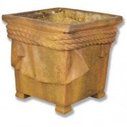 Draped Planter 15in. Fiberglass Resin Indoor/Outdoor Garden / Patio Statue