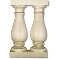Double Balustrade Stand 22in. - Fiberglass Resin - Outdoor Statue