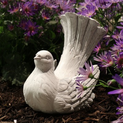 Decorative Dove - Fiber Stone Resin - Indoor/Outdoor Statue/Sculpture -  - FS8666