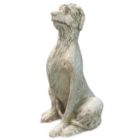 Large Irish Wolfhound Guard Dog for Entrance 49in. - Fiberglass Resin - Indoor/Outdoor Statue