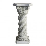 Genoa Column 28.5in. - Lightweight Fiberglass Resin - Indoor/Outdoor Church Statuary