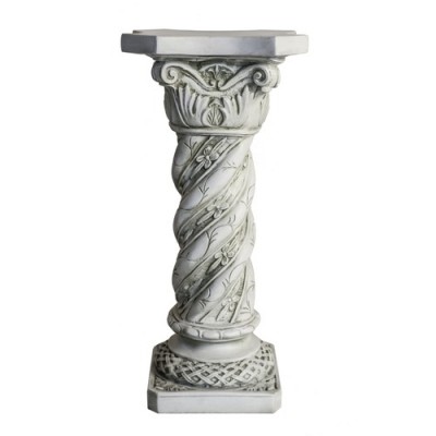 Genoa Column 28.5in. - Fiberglass - Indoor/Outdoor Garden Statue -  - F8222