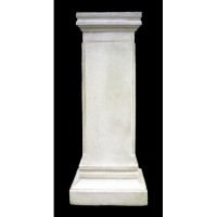 Rectangular Panel Pedestal 39in. (Thin) - Lightweight Fiberglass Resin - Statue