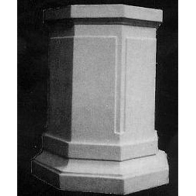 Eight Sided Riser Stand Pedestal Statue Base 30in. Fiberglass Statue -  - F317