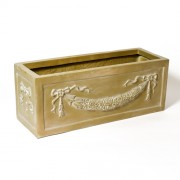 French Window Box 11in. High Fiberglass Resin In/Outdoor Planter Garden / Patio