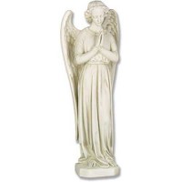 Angel In Cari - Pray - 25in. Lightweight Fiberglass Resin Indoor/Outdoor Statue