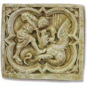Saint George Quatrefoil Plaque Fiberglass Resin Indoor/Outdoor Plaque