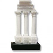 Column Of Vespasiano 5in. High - Carrara Marble Indoor Statue