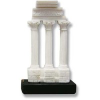 Column Of Vespasiano 5in. High - Carrara Marble Indoor Statue