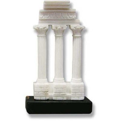 Column Of Vespasiano 5in. High - Carrara Marble Indoor/Outdoor Statue -  - 220998