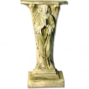 Devotion Angel Pray Ped. 38 Fiber Stone Indoor/Outdoor Garden Statue