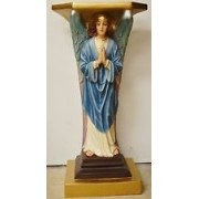 Devotion Angel Prayer Pedestal 38" Fiberglass Resin Indoor/Outdoor Statue Devotion Angel Prayer Pedestal 38" Fiberglass Resin Indoor/Outdoor Statue