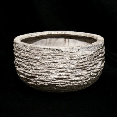 Harden Pot Small 8in. C Fiber Stone Resin Indoor/Outdoor Garden Statue -  - FS62048C