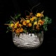 Harden Pot Small 8in. C Fiber Stone Resin Indoor/Outdoor Garden Statue -  - FS62048C