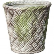 Nied Weave Basket 17in. - Fiberglass Resin - Indoor/Outdoor