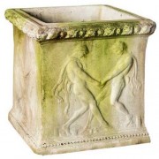 Grape Crushers Square Pot 15in. Fiberglass Resin In/Outdoor