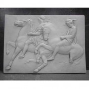 Two Horsemen, One w/Hat - Fiberglass Resin - Indoor/Outdoor Statue