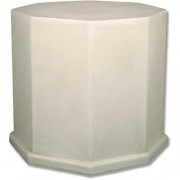 Octagon Stand Pedestal Statue Display Base/Riser 19.5in. - Lightweight Lightweight Fiberglass Resin