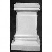 Rectangular Pedestal Sm. 24in. Fiberglass Resin Indoor/Outdoor Garden