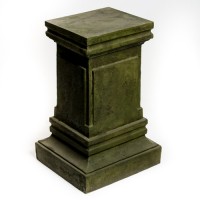 Rectangular Stand Pedestal Statue Display Base/Riser Small 24 In. - Stone
