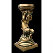 Pan Stand Pedestal Statue Display Base/Riser - Lightweight Fiberglass Resin
