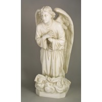 Angel Sorrow Kneeling Pray 27" Fiberglass Resin Indoor/Outdoor Garden Statue