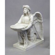 Angel With Dish 19" - Fiberglass Resin Indoor/Outdoor Garden Statue