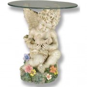 Cherub w/Dove Coffee Table - Fiberglass Resin - Indoor/Outdoor Statue