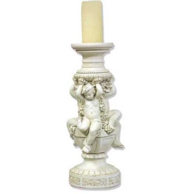 Cherubs Of Capri Candleholder - Fiberglass - Outdoor Statue -  - HF6856